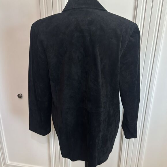 Dialogue Black Suede Blazer Jacket - Picture 4 of 5